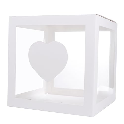CAXUSD Transparente Ballonbox für Partys Dekorationsbox für Luftballons für Hochzeiten Geburtstagsfeiern und Besondere Anlässe Einfach Aufzustellen und Langlebig von CAXUSD