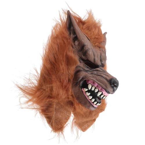 CAXUSD Wolfsmaske Aus Gruselige Realistische Wolfsmaske Wolfskopfmaske Wolfskostüm Werwolf- Halloween-gruselmaske Schreckliche Halloween-tierkopfmaske Kopfbedeckung CAXUSD Wolfsmaske Aus Gruselige Realistische Wolfsmaske Wolfskopfmaske Wolfskostüm Werwolf- Halloween-gruselmaske Schreckliche Halloween-tierkopfmaske Kopfbedeckung von CAXUSD