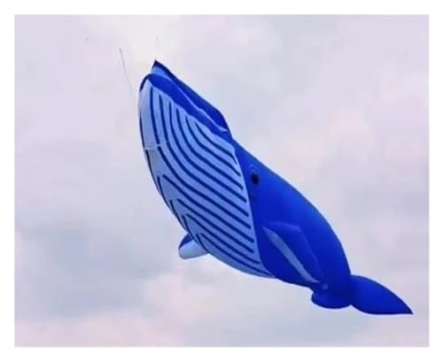 20 m Wal-Drachen-Anhänger, Riesendrachen, Fliegender Hai-Drachen, großer Drachen, Fliegende Drachenschnur, riesige Outdoor-Drachen (Color : Blue, Size : 20m) von CAYUND