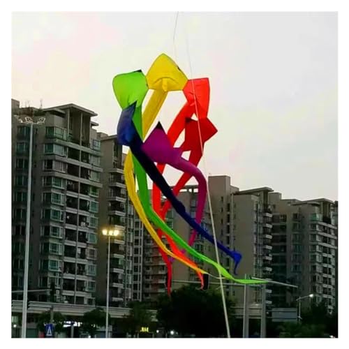 600 cm große Regenbogendrachen, Drachen for Spiele im Freien, Drachen for große Winde im Freien (Color : A) von CAYUND