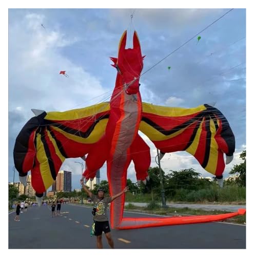 CAYUND 22 m Flugsaurier, riesiger Drachen, weicher Windanzeiger, fliegendes Spielzeug, Ripstop-Drachen, große Fliegende Fliegen, Fliegende Drachen von CAYUND