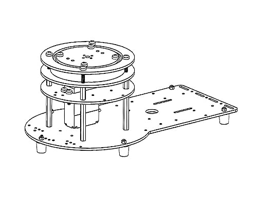 CAYUND Roboter 5 Dof Roboter-Handklaue, humanoider Roboter, bionische zusammengebaute mechanische Manipulatorklaue for UNO-Programmierroboter-DIY-Kit(1 dof Mount) von CAYUND
