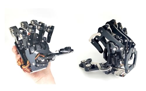 CAYUND Roboter 5 Dof-Roboterhand mit Servo, linker/rechter bionischer Handfläche, zusammengebauter Greifer for programmierbaren Roboter(Left and Right Hand) von CAYUND