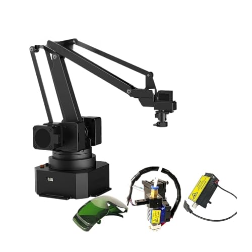 CAYUND Roboter 500 g Payload Pro Open-Source-Roboterarm, Roboterarm + Saugpumpen-Kit mit 3D-Druck-Kit und Gravur-Kit von CAYUND