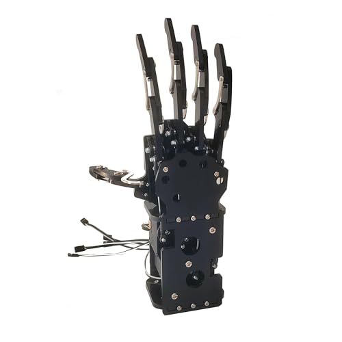 CAYUND Roboter 5Dof Robot Hand, Left/Right Finished Bionic Palm Claw Gripper for AR-duino Robot, Manipulator Robot Palm Programmable Robot(Right Hand) von CAYUND