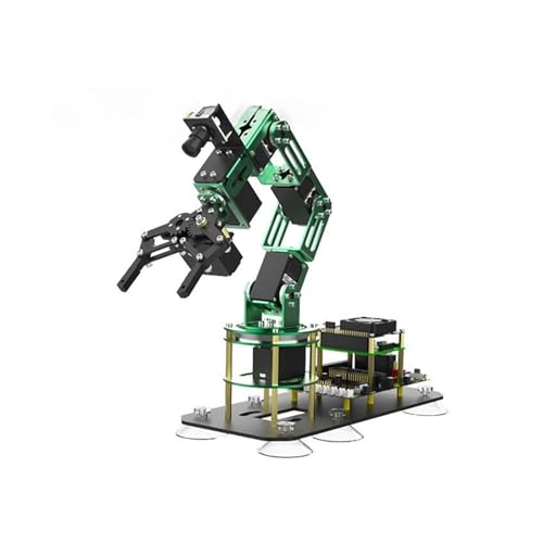 CAYUND Roboter 6DOF Roboterarm-Kit, mechanischer Arm, visuelle KI-Erkennung mit Platine for Rp Pi 4B/4G von CAYUND