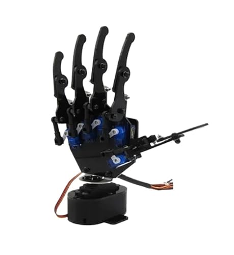 CAYUND Roboter Bionic Robot Right/Left Hand Palm, Mechanical Arm Motor Five Fingers with Control System for Robotics Teaching Training(Left Hand) von CAYUND