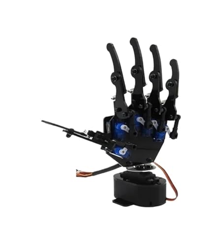 CAYUND Roboter Bionic Robot Right/Left Hand Palm, Mechanical Arm Motor Five Fingers with Control System for Robotics Teaching Training(Right Hand) von CAYUND