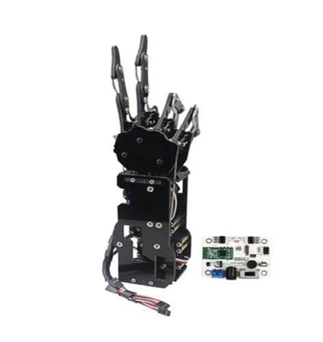 CAYUND Roboter Bionische Roboterhandfläche, Armroboter-Handgreifklaue, großer Drehmoment-Servofinger, 5-Finger-unabhängige Bewegung, Sekundärentwicklung(Left Hand with Controller) von CAYUND