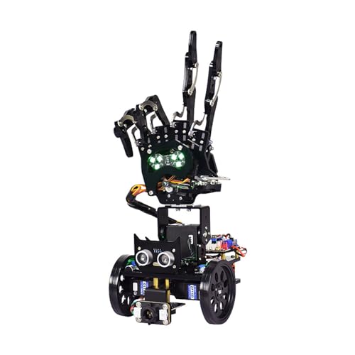 CAYUND Roboter Fünfhändiger Roboter, bionischer Roboter, Handmanipulator-Handfläche, Roboter mit somatosensorischem Handschuh, programmierbares Kit, Open-Source-Code(B) von CAYUND