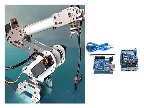 CAYUND Roboter Multi-Dof Robot Arm，Industrial Manipulator Claw Gripper with 996R Robot DIY Kit for 6-axis Robotic Arm Project(Full Set 1) von CAYUND