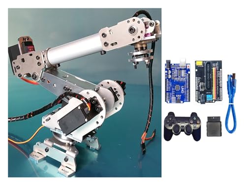 CAYUND Roboter Multi-Dof Robot Arm，Industrial Manipulator Claw Gripper with 996R Robot DIY Kit for 6-axis Robotic Arm Project(Full Set 2) von CAYUND