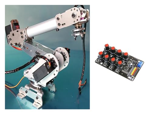 CAYUND Roboter Multi-Dof Robot Arm，Industrial Manipulator Claw Gripper with 996R Robot DIY Kit for 6-axis Robotic Arm Project(Full Set 3) von CAYUND