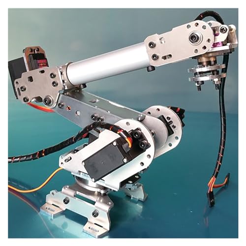CAYUND Roboter Multi-Dof Robot Arm，Industrial Manipulator Claw Gripper with 996R Robot DIY Kit for 6-axis Robotic Arm Project(Robot with servo) von CAYUND