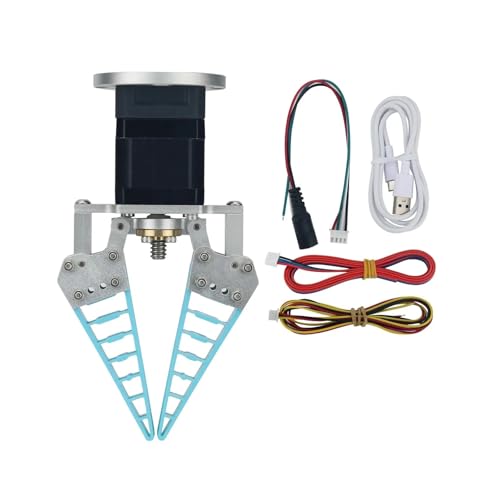 CAYUND Roboter Pneumatische Einzel-/Zwei-/DREI-Finger-Flexible Roboter-Klauenklemme, bionische Hand-Roboterhand-Obstsortier-Softklaue(D) von CAYUND