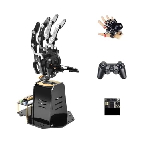 CAYUND Roboter STEM Kit Bionic Robot Palm Hand for Ar-duino/STM-32 Set programmierbar, Roboter Open Source Fünf-Hand-Lernset mit Griff(AR-duino Set) von CAYUND