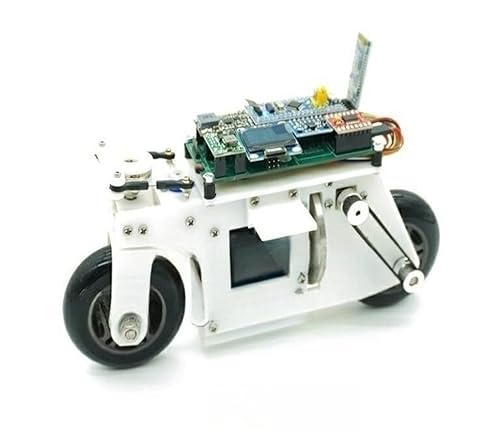 CAYUND Roboter Stm32 2WD Roboterauto, Laufrad Cubli Balance Motorrad 3D-Druck BT APP-Steuerung Roboterauto for STM32 Open Source(White car Full Set) von CAYUND