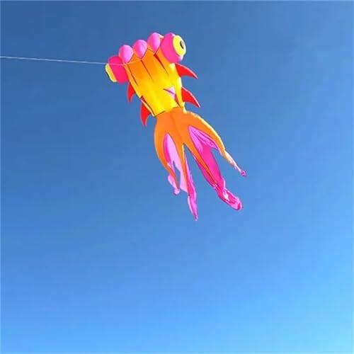 Fisch-Drachen-Fliegen, Goldfisch-Drachen-Sport, professionelle Drachen, großer Drachen-Fliegen-Fallschirm (Color : 6m PinkGold) von CAYUND