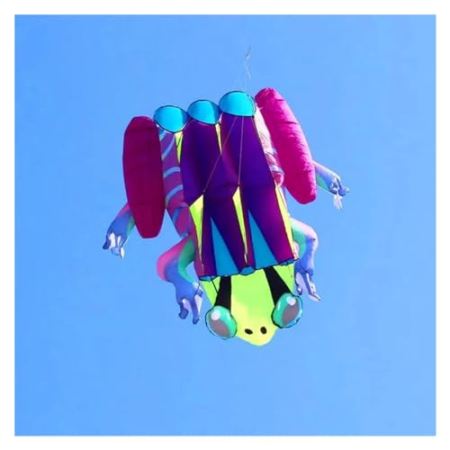 Großer Froschdrachen, 3 m² / 5,5 m² / 8,5 m² / 20 m² / 40 m², Fliegender weicher Drachen, Outdoor-Drachen (Color : 20sqm PurpleBlue, Size : Kite) von CAYUND