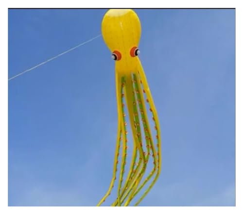 Oktopus Drachen 30m / 35m Octopus Kite Anhänger, Octopus Soft Kite (Color : 35m, Size : B) von CAYUND