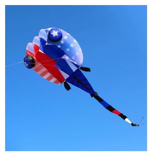 Riesendrachen Riesiger Drachen Großer Kaulquappendrachen for Erwachsene Weiche Drachen Outdoor-Spielzeug Fliegende Quallen-Trilobitendrachen Stretchdrachen (Color : 8sqm Blue, Size : Kite) von CAYUND
