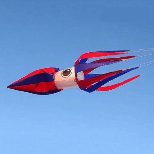 Squid Kite Line Wäscheanhänger Weicher aufblasbarer Showdrachen for Kite Festival 30D Ripstop-Nylongewebe ( Color : Style-4 , Size : Kite ) von CAYUND