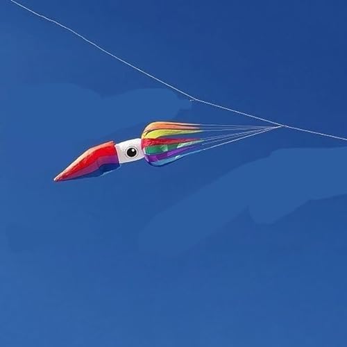 Squid Kite Line Wäscheanhänger Weicher aufblasbarer Showdrachen for Kite Festival 30D Ripstop-Nylongewebe (Color : Style-2, Size : Kite) von CAYUND