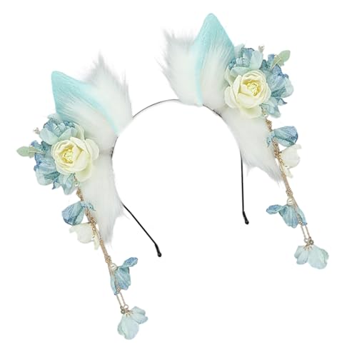 Anime Cosplay Katzenohren Kopfschmuck Elastisches Haarband für Anime Mode Plüsch Kostüm Zubehör Cosplays Pelztier Ohr Kopfschmuck Anime Cosplay Katzenohren Kopfschmuck Elastisches Haarband für Anime Mode Plüsch Kostüm Zubehör Cosplays Pelztier Ohr Kopfschmuck von CAZSTYK