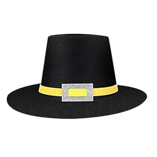 CAZSTYK Eleganter Hut für Erwachsene, zylinderförmig, leicht, bequem zu tragen, für Männer und Frauen, Thanksgiving-Partys und Veranstaltungen im Freien, unisex CAZSTYK Eleganter Hut für Erwachsene, zylinderförmig, leicht, bequem zu tragen, für Männer und Frauen, Thanksgiving-Partys und Veranstaltungen im Freien, unisex von CAZSTYK