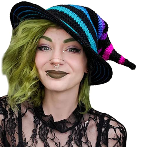 CAZSTYK Halloween Hexe Zauberer Hut Party Kostüm Kopfbedeckung Teufelshut Cosplay Requisiten Dekoration Zubehör für Erwachsene Frauen Männer CAZSTYK Halloween Hexe Zauberer Hut Party Kostüm Kopfbedeckung Teufelshut Cosplay Requisiten Dekoration Zubehör für Erwachsene Frauen Männer von CAZSTYK