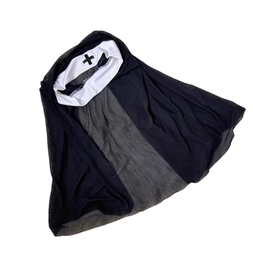 CAZSTYK Nonnenhüte Nonne Stirnband Kappen Gewohnheiten Hut für Erwachsene Frauen Cosplay Halloween Kostüm Kopfbedeckung Hut Gewohnheiten CAZSTYK Nonnenhüte Nonne Stirnband Kappen Gewohnheiten Hut für Erwachsene Frauen Cosplay Halloween Kostüm Kopfbedeckung Hut Gewohnheiten von CAZSTYK