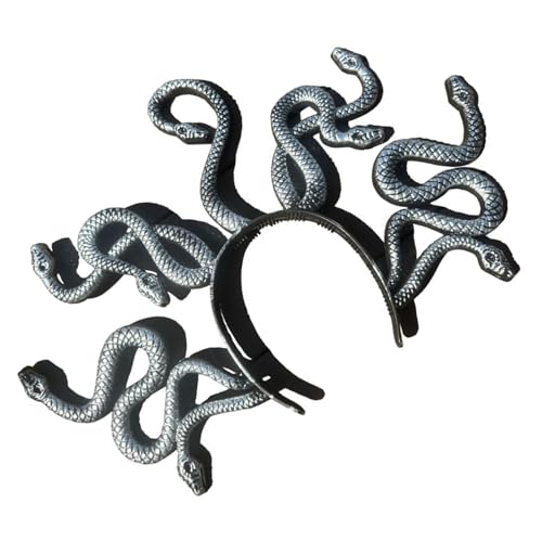 Elegante Schlangen-Stirnbänder, Vintage-Stil, Halloween, Kopfschmuck, Maskeraden, Party-Kopfbedeckung für Damen, Festival, Kostüm, Strass, Schlangen-Stirnbänder von CAZSTYK