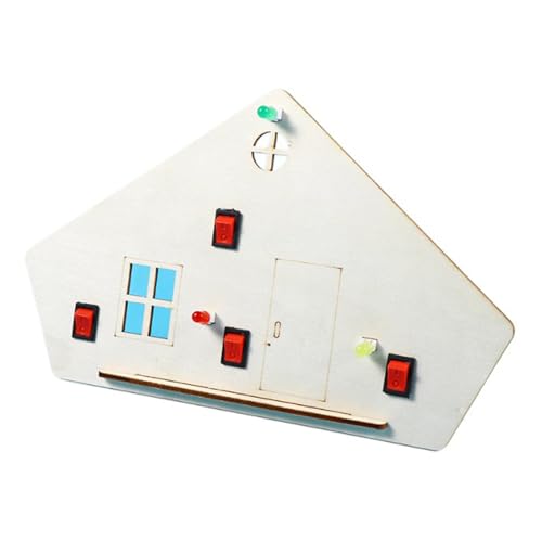 Holzhaus mit LED-Lichtwechsel, Wissenschaft, Experimentier-Set, Elektrizität, Experimentierset für Kinder, Physik, Lernen, Physik, Holzhaus mit LED-Lichtwechsel, Stiel für Kinder Holzhaus mit LED-Lichtwechsel, Wissenschaft, Experimentier-Set, Elektrizität, Experimentierset für Kinder, Physik, Lernen, Physik, Holzhaus mit LED-Lichtwechsel, Stiel für Kinder von CAZSTYK
