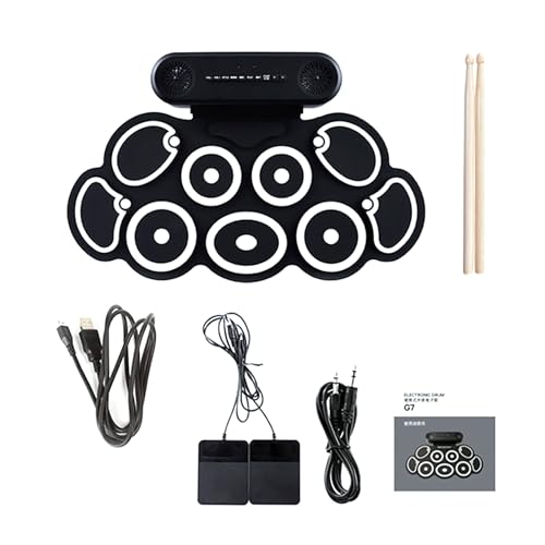Multifunktionales Rolltrommel Kinder geeignet für Kinder mit 12 Demo-Songs und 9 Stufen Lautstärkeneinstellung Anfänger-Set Multifunktionales Rolltrommel Kinder geeignet für Kinder mit 12 Demo-Songs und 9 Stufen Lautstärkeneinstellung Anfänger-Set von CAZSTYK