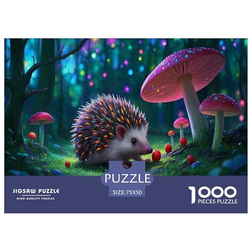 Afrikanischer Zwergigel Puzzle 1000-teilige Schwer Puzzle Spielzeug Lernspiel Impossible Herausforderung Spielzeug Für Erwachsene Und Kinder in Bewährter 1000pcs (75x50cm) von CBCoin