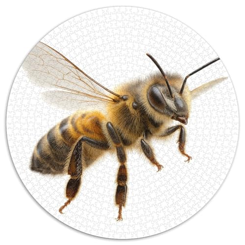 Biene Puzzles 1000 Teile Schwer Puzzle Spielzeug Pädagogisches Spiel Impossible Buzz Bug Herausforderungsspielzeug Für Erwachsene Und Kinder Ab 12 Jahren 1000pcs (67.5x67.5cm) von CBCoin