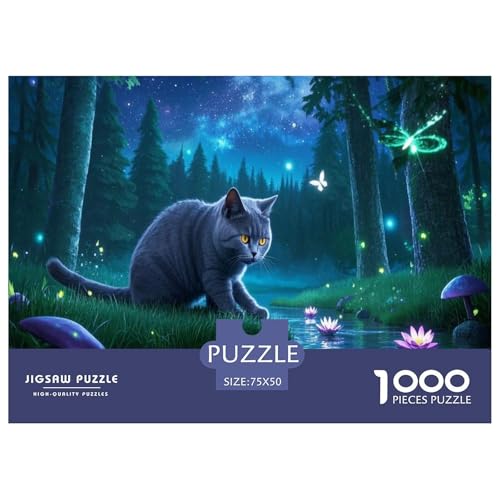 Britisch Kurzhaar Puzzle 1000 Teile Schwer Puzzle Spielzeug Lernspiel Impossible Herausforderung Spielzeug Für Erwachsene Kinder 1000pcs (75x50cm) von CBCoin