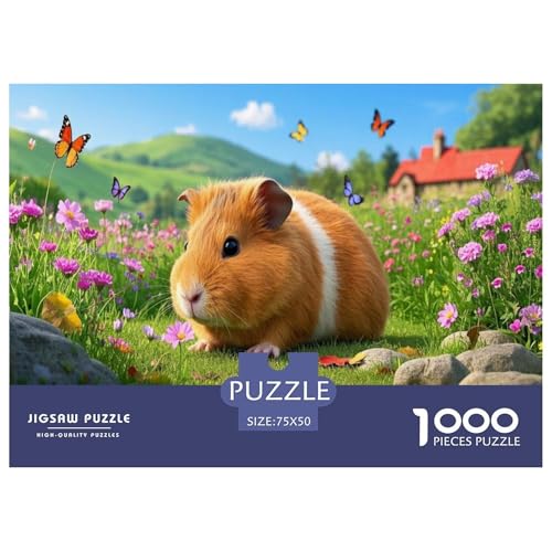 Britisches Meerschweinchen Puzzles 1000 Teile Schwer Puzzle Spielzeug Pädagogisches Spiel Impossible Herausforderungsspielzeug Für Erwachsene Und Kinder in Bewährter 1000pcs (75x50cm) von CBCoin