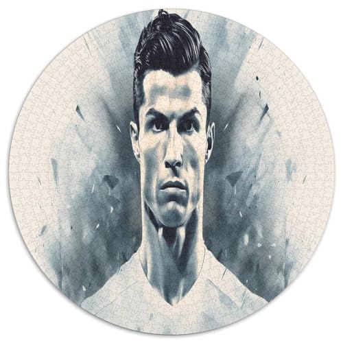 Cristiano Ronaldo Puzzle 1000 Teile Schwer Puzzle Spielzeug Lernspiel Impossible CR7 Herausforderung Spielzeug Für Erwachsene Und Kinder in Bewährter 1000pcs (67.5x67.5cm) von CBCoin