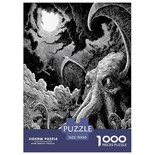 Cthulhu Puzzle 1000 Teile Schwer Puzzle Spielzeug Pädagogisches Spiel Impossible Tintenfisch-Gott Herausforderungsspielzeug Für Erwachsene Kinder 70x50cm/1000pcs Cthulhu Puzzle 1000 Teile Schwer Puzzle Spielzeug Pädagogisches Spiel Impossible Tintenfisch-Gott Herausforderungsspielzeug Für Erwachsene Kinder 70x50cm/1000pcs von CBCoin