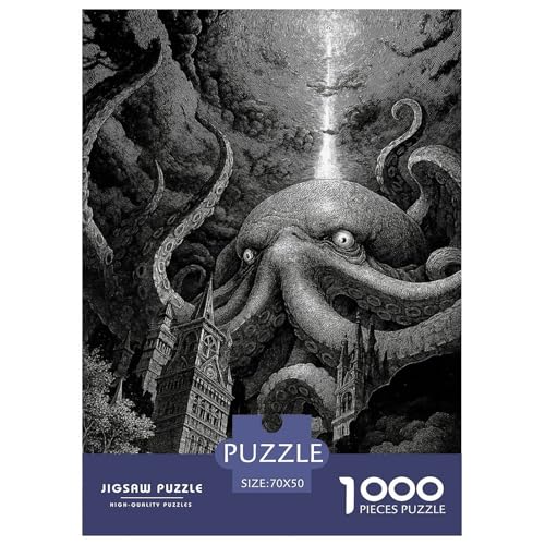 Cthulhu Puzzles 1000 Teile Schwer Puzzle Spielzeug Lernspiel Impossible Tintenfisch-Gott Herausforderung Spielzeug Für Erwachsene Und Kinder Ab 12 Jahren 70x50cm/1000pcs Cthulhu Puzzles 1000 Teile Schwer Puzzle Spielzeug Lernspiel Impossible Tintenfisch-Gott Herausforderung Spielzeug Für Erwachsene Und Kinder Ab 12 Jahren 70x50cm/1000pcs von CBCoin
