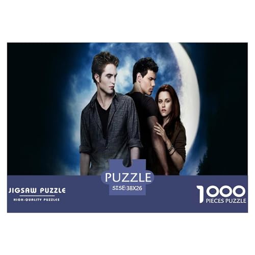 Dämmerung Puzzle 1000-teilige Schwer Puzzle Spielzeug Lernspiel Impossible Vampir Herausforderungsspielzeug Für Erwachsene Und Kinder Ab 14 Jahren 38x26cm/1000pcs von CBCoin