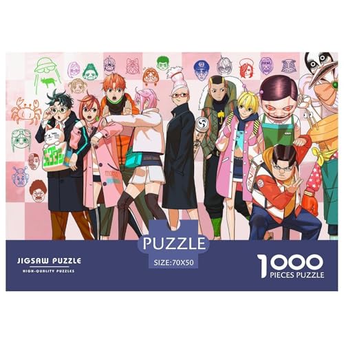 Dandadan Puzzle 1000-teilige Schwer Puzzle Spielzeug Lernspiel Impossible Anime Herausforderung Spielzeug Für Erwachsene Und Kinder in Bewährter 70x50cm/1000pcs von CBCoin