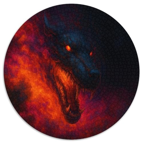 Direwolf Puzzle 1000-teilige Schwer Puzzle Spielzeug Lernspiel Impossible Infernal Herausforderung Spielzeug Für Erwachsene Und Kinder Ab 12 Jahren 1000pcs (67.5x67.5cm) von CBCoin