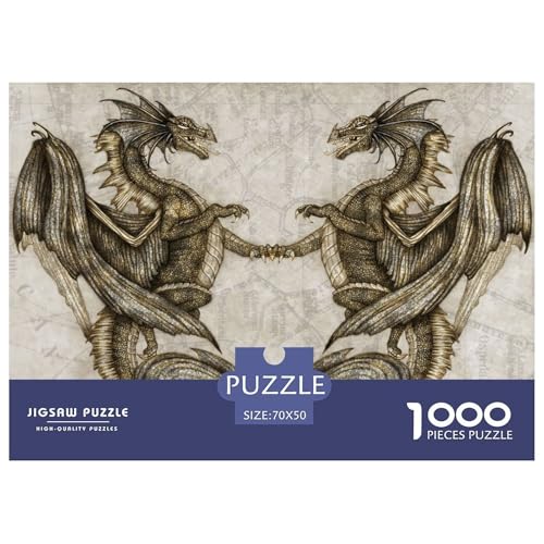 Drache Puzzles 1000 Teile Schwer Puzzle Spielzeug Pädagogisches Spiel Impossible Wyvern Herausforderungsspielzeug Für Erwachsene Und Kinder Ab 12 Jahren 70x50cm/1000pcs Drache Puzzles 1000 Teile Schwer Puzzle Spielzeug Pädagogisches Spiel Impossible Wyvern Herausforderungsspielzeug Für Erwachsene Und Kinder Ab 12 Jahren 70x50cm/1000pcs von CBCoin