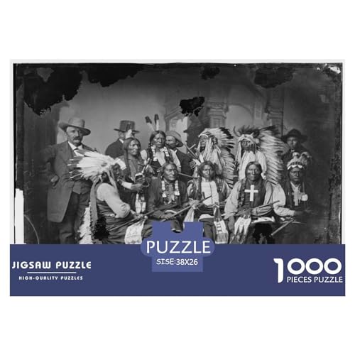 Eingeborener Häuptling Puzzle 1000-teilige Schwer Puzzle Spielzeug Lernspiel Impossible Stammesangehörige Herausforderung Spielzeug Für Erwachsene Und Kinder Ab 14 Jahren 38x26cm/1000pcs Eingeborener Häuptling Puzzle 1000-teilige Schwer Puzzle Spielzeug Lernspiel Impossible Stammesangehörige Herausforderung Spielzeug Für Erwachsene Und Kinder Ab 14 Jahren 38x26cm/1000pcs von CBCoin