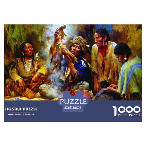 Eingeborener Häuptling Puzzles 1000 Teile Schwer Puzzle Spielzeug Pädagogisches Spiel Impossible Stammesangehörige Herausforderungsspielzeug Für Erwachsene Und Kinder in Bewährter 38x26cm/1000pcs Eingeborener Häuptling Puzzles 1000 Teile Schwer Puzzle Spielzeug Pädagogisches Spiel Impossible Stammesangehörige Herausforderungsspielzeug Für Erwachsene Und Kinder in Bewährter 38x26cm/1000pcs von CBCoin