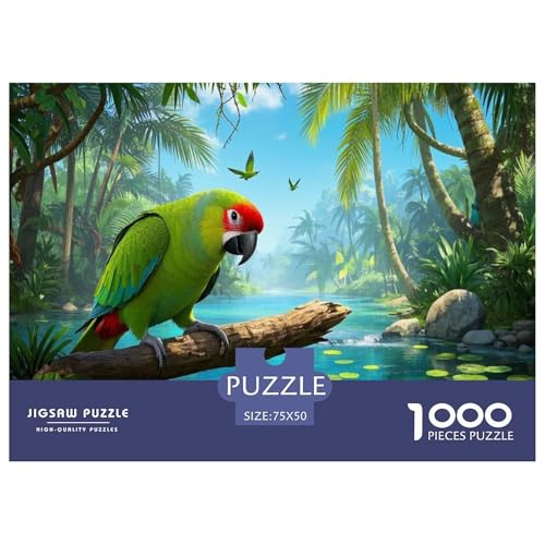 Eklektus-Papagei Puzzles 1000 Teile Schwer Puzzle Spielzeug Lernspiel Impossible Herausforderung Spielzeug Für Erwachsene Kinder 1000pcs (75x50cm) von CBCoin