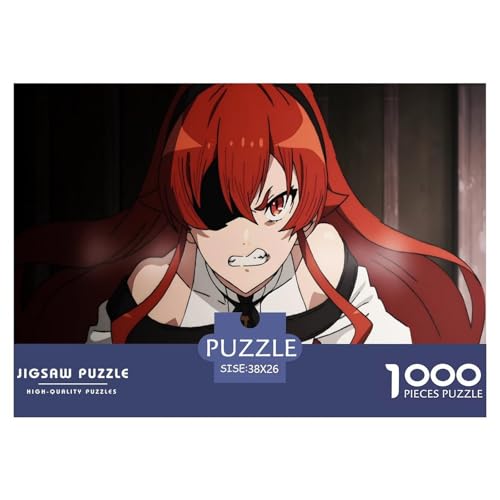Eris Boreas Puzzle 1000-teilige Schwer Puzzle Spielzeug Pädagogisches Spiel Impossible Rote Katze Herausforderungsspielzeug Für Erwachsene Und Kinder in Bewährter 38x26cm/1000pcs von CBCoin