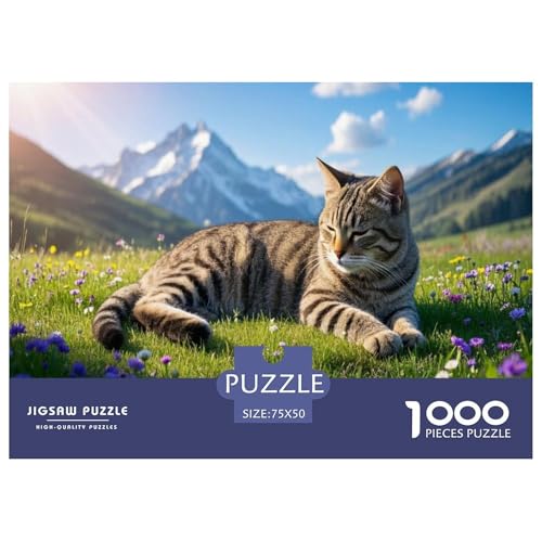 Europäisch Kurzhaar Puzzle 1000 Teile Schwer Puzzle Spielzeug Pädagogisches Spiel Impossible Herausforderung Spielzeug Für Erwachsene Und Kinder Ab 14 Jahren 1000pcs (75x50cm) von CBCoin